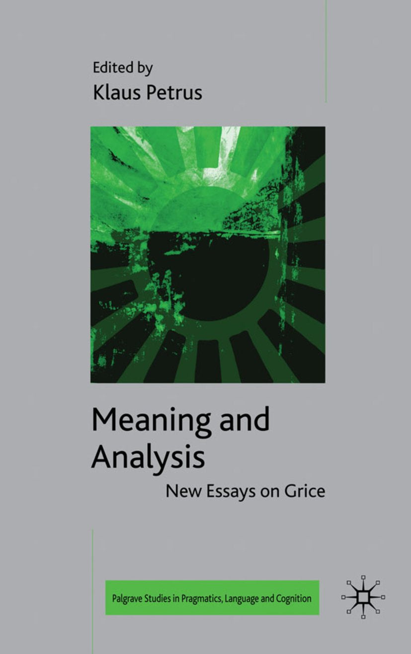 Palgrave Studies in Pragmatics, Language and Cognition