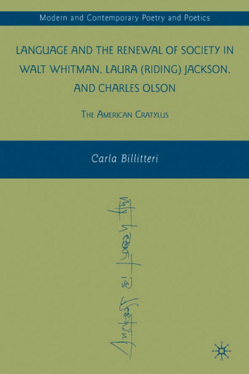 Modern and Contemporary Poetry and Poetics