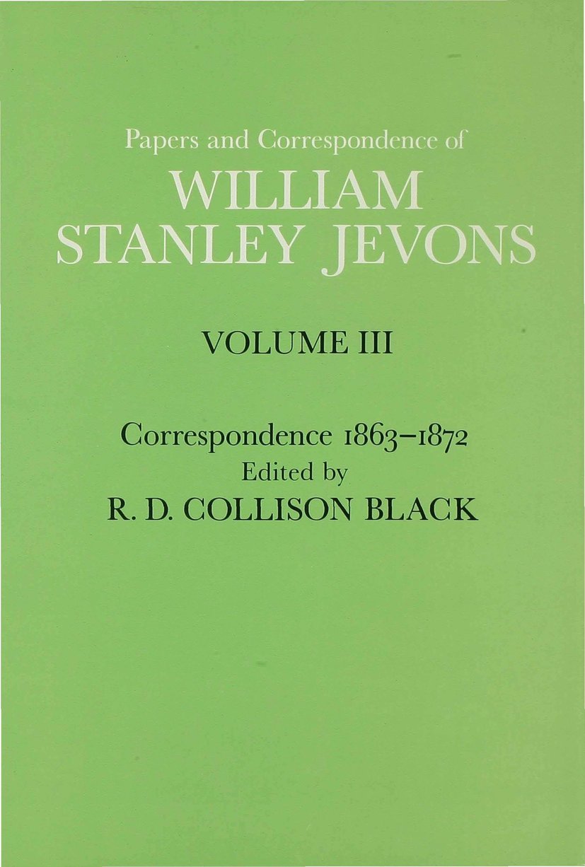 Papers and Correspondence of William Stanley Jevons