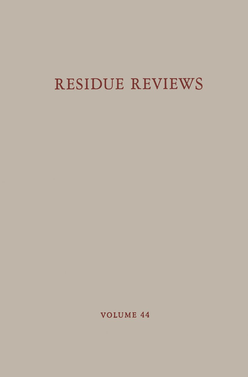 Reviews of Environmental Contamination and Toxicology