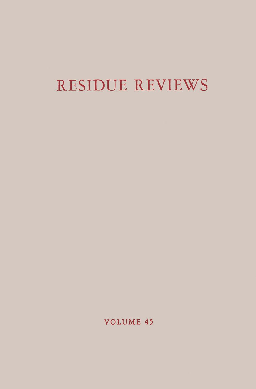 Reviews of Environmental Contamination and Toxicology