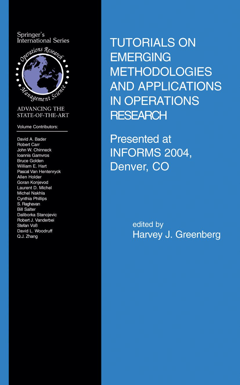 International Series in Operations Research & Management Science