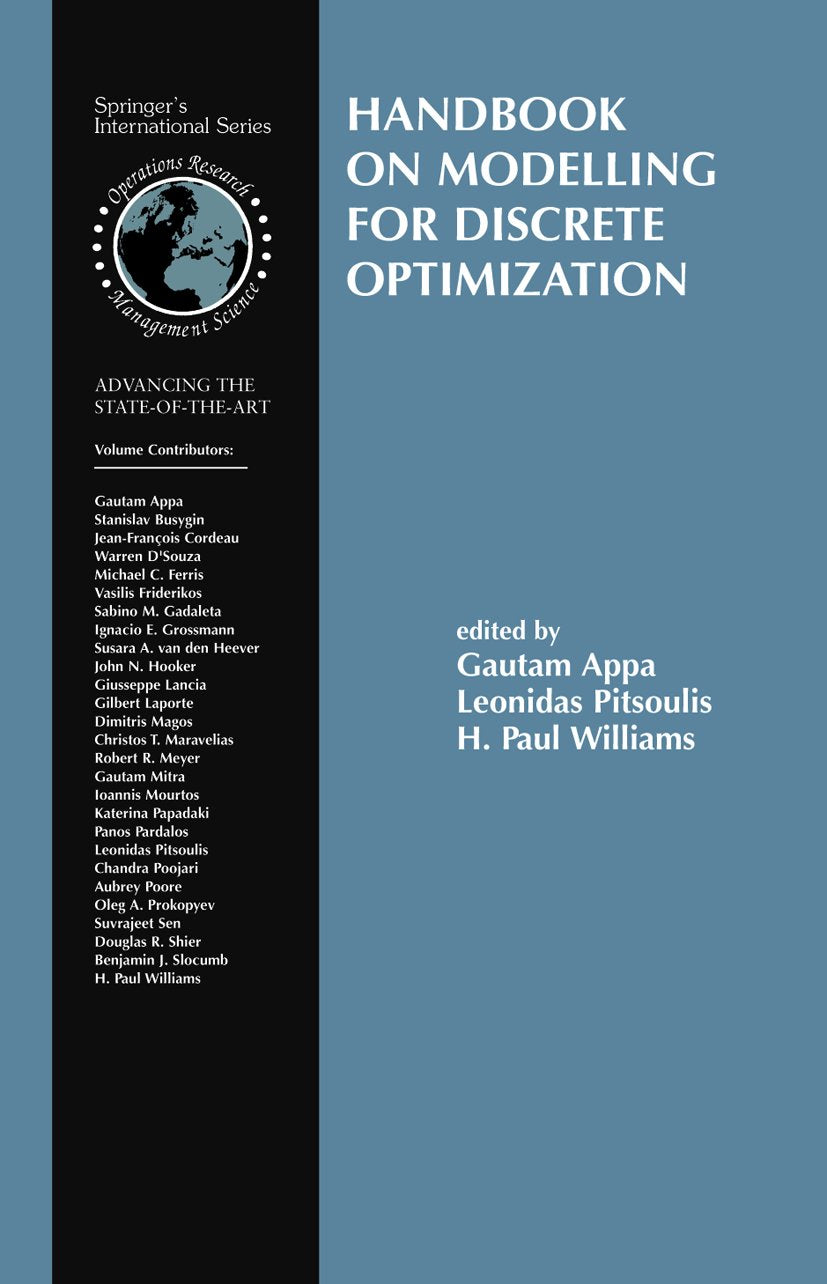 International Series in Operations Research & Management Science