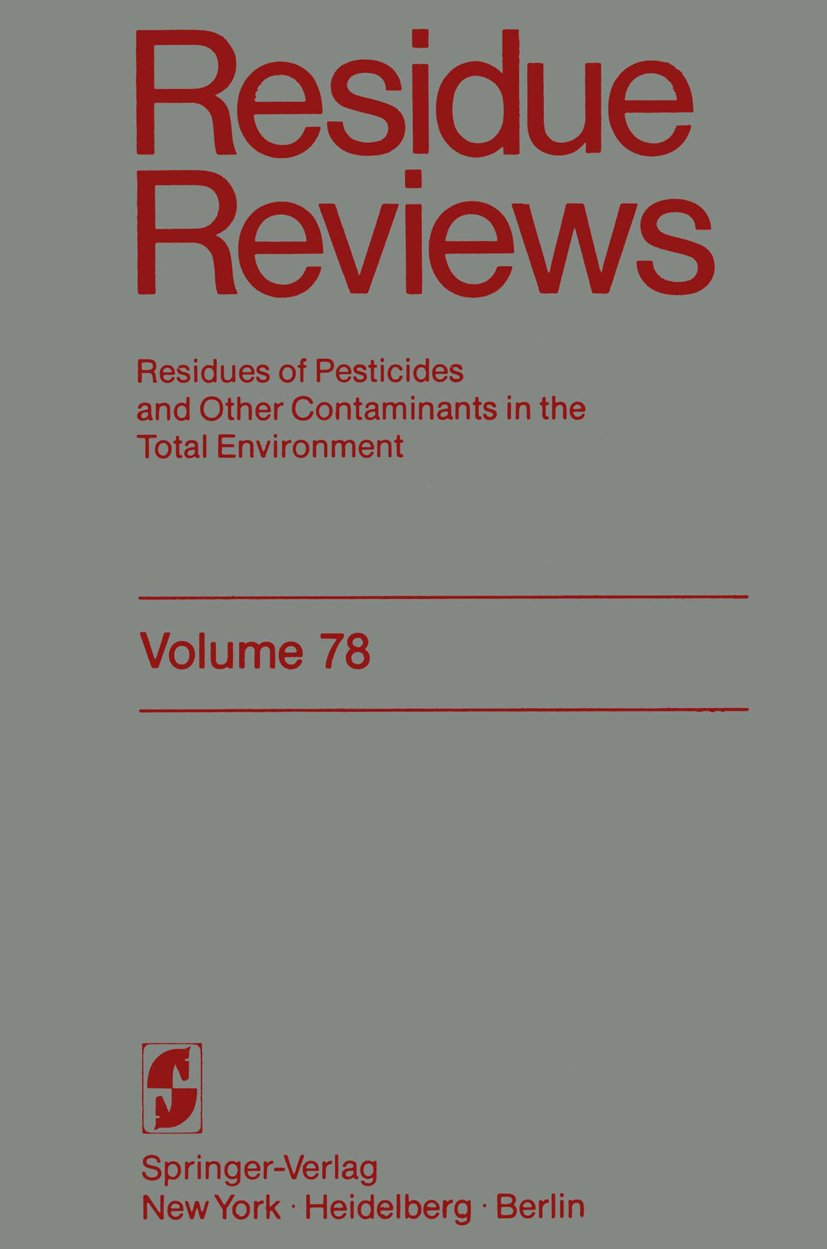 Reviews of Environmental Contamination and Toxicology
