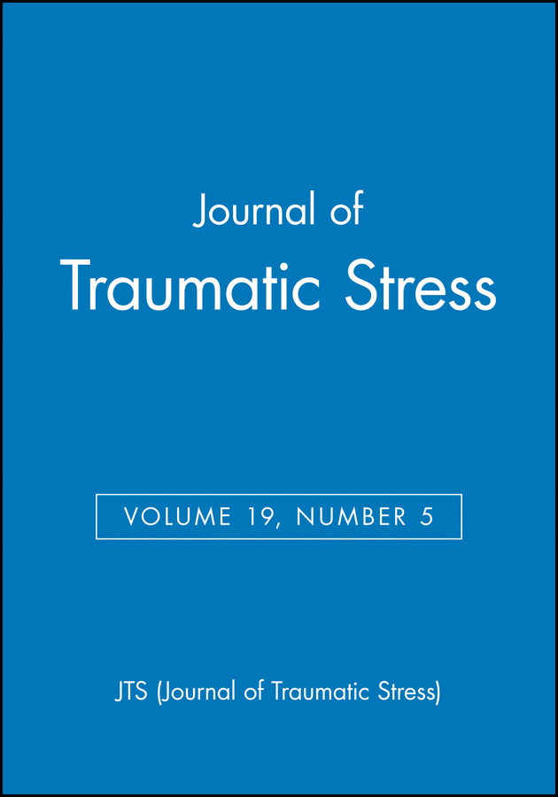 Journal of Traumatic Stress, Volume 19, Number 5