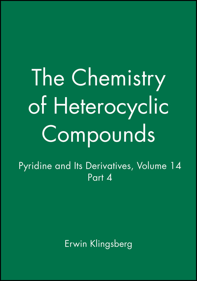 Pyridine and Its Derivatives, Volume 14, Part 4