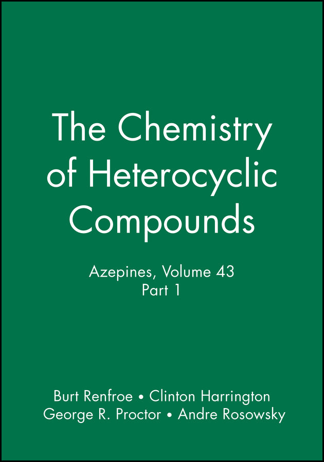 Azepines, Volume 43, Part 1