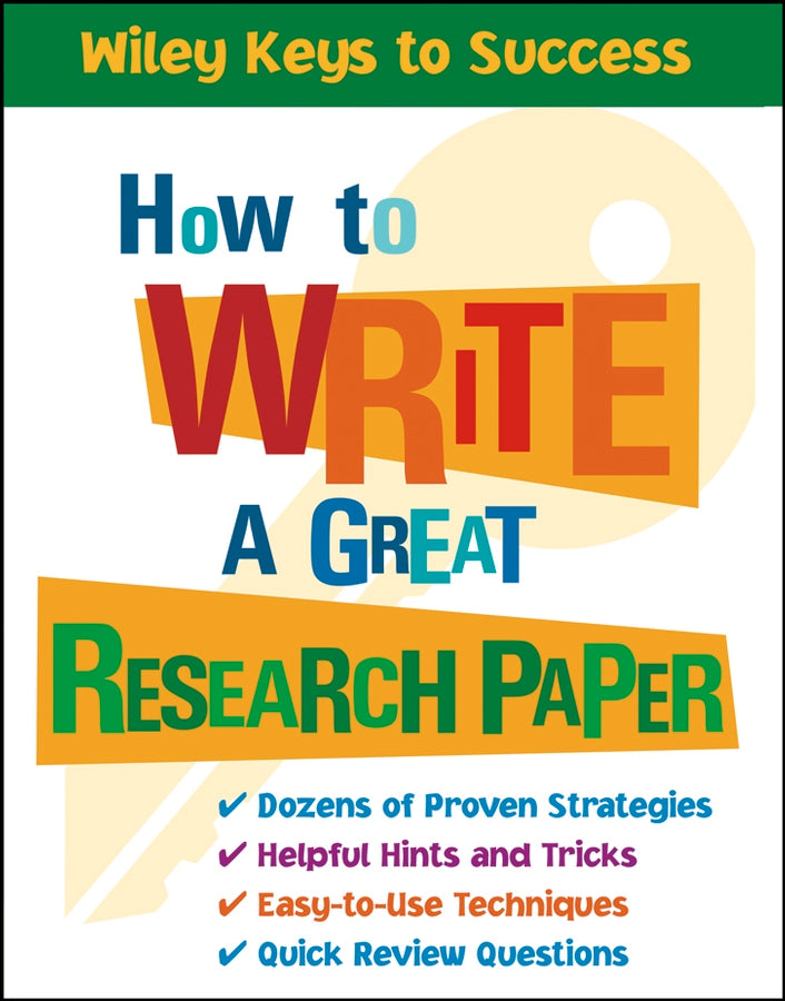 How to Write a Great Research Paper