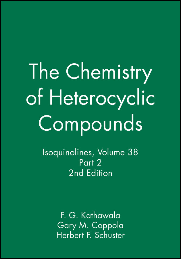 Isoquinolines, Volume 38, Part 2