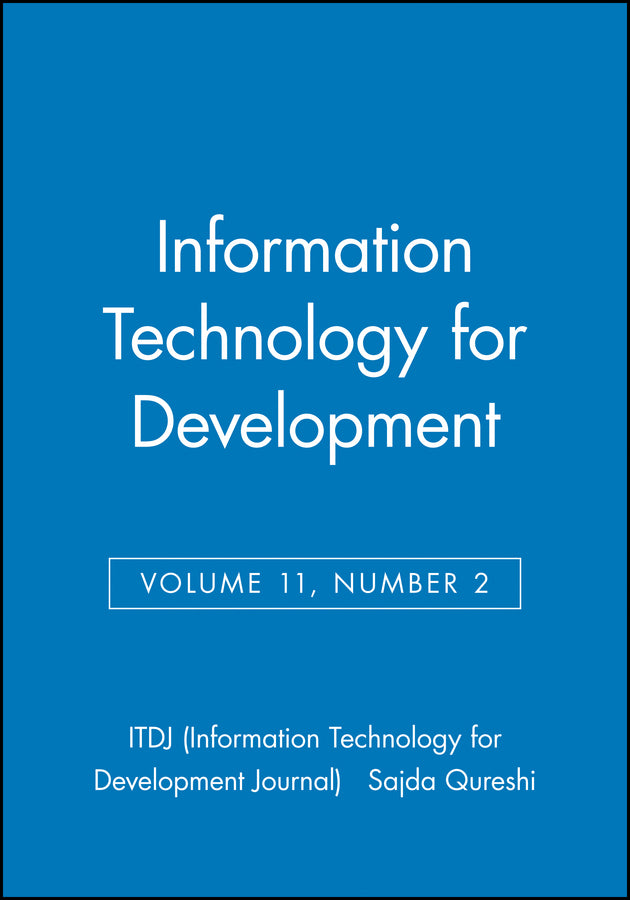 Information Technology for Development, Volume 11, Number 2