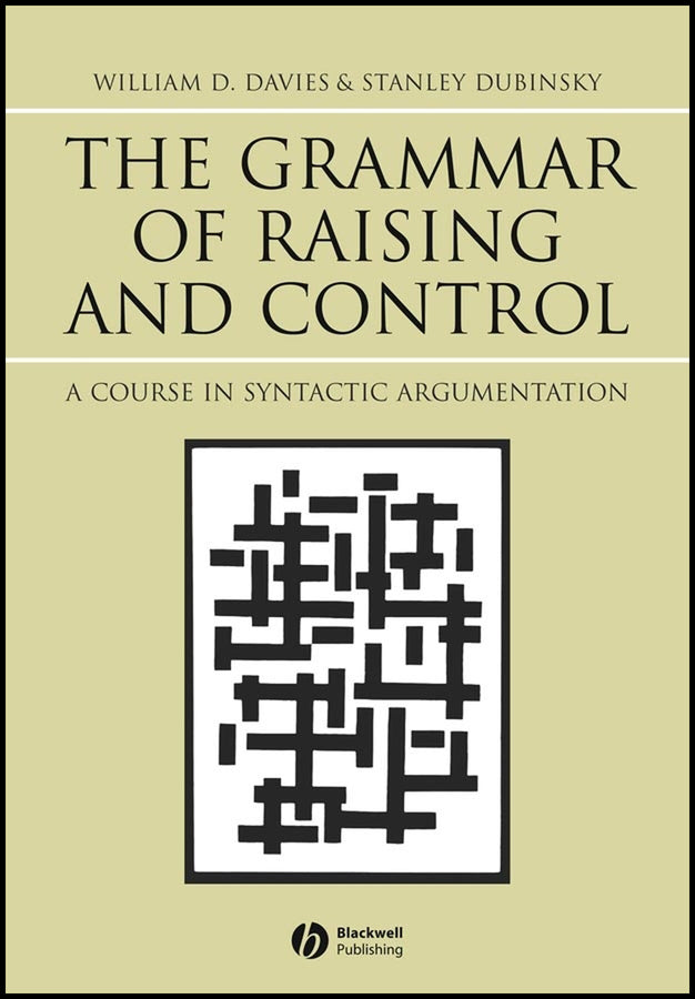 The Grammar of Raising and Control