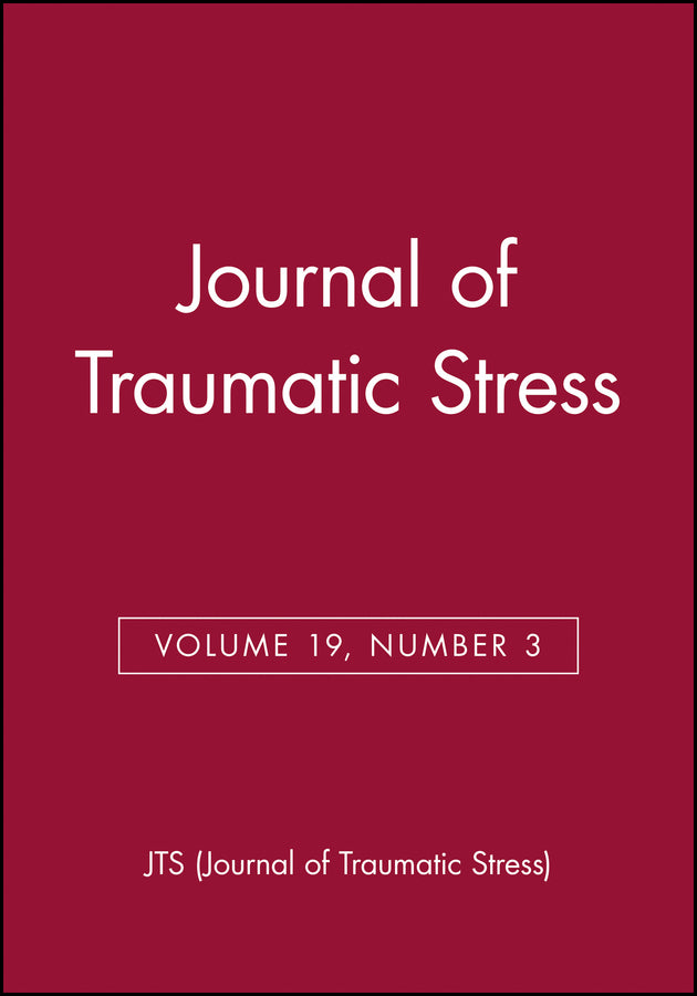 Journal of Traumatic Stress, Volume 19, Number 3