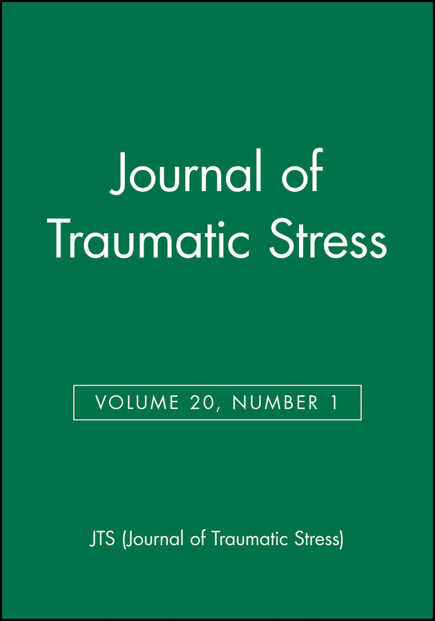 Journal of Traumatic Stress, Volume 20, Number 1