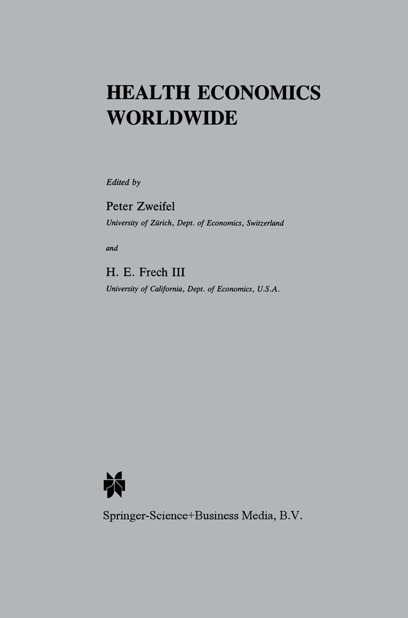 Developments in Health Economics and Public Policy