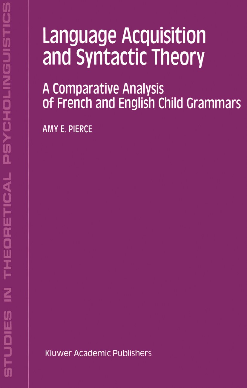 Studies in Theoretical Psycholinguistics