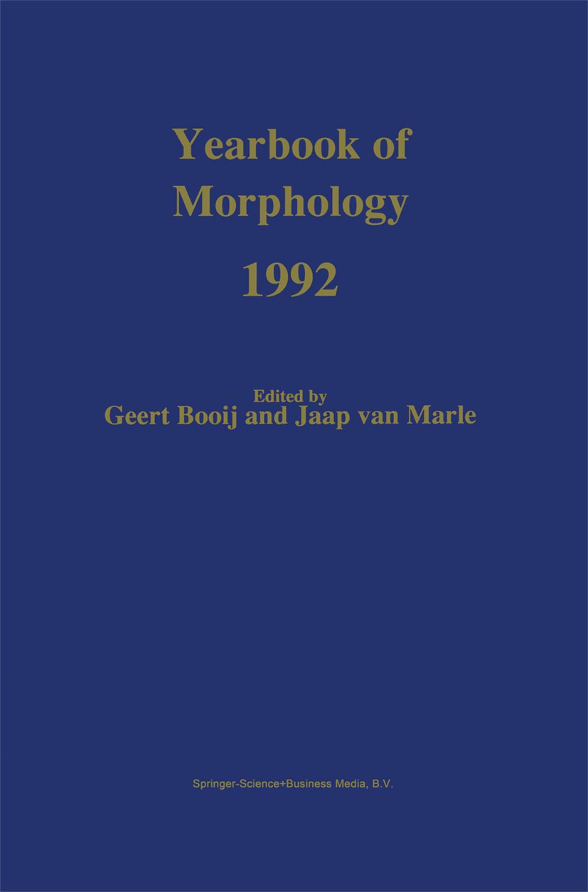 Yearbook of Morphology