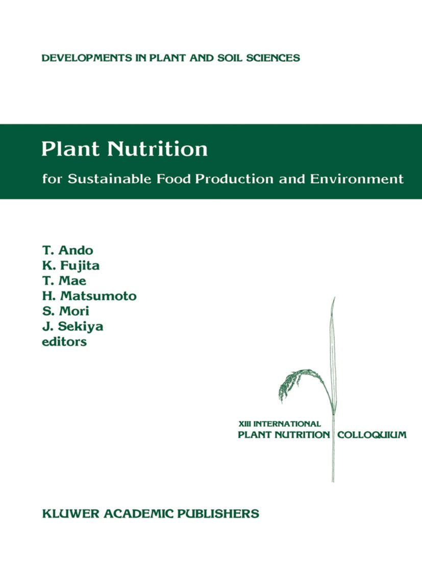 Developments in Plant and Soil Sciences