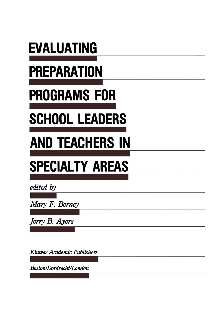 Evaluation in Education and Human Services
