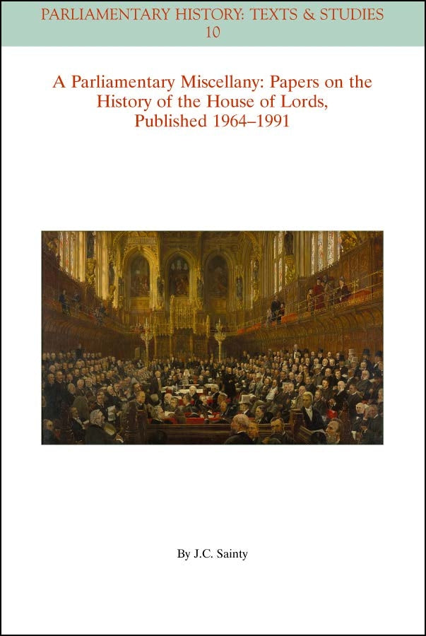 Parliamentary History Book Series