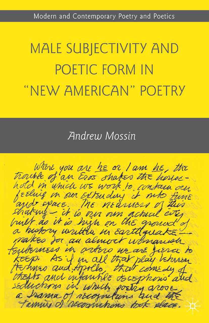 Modern and Contemporary Poetry and Poetics