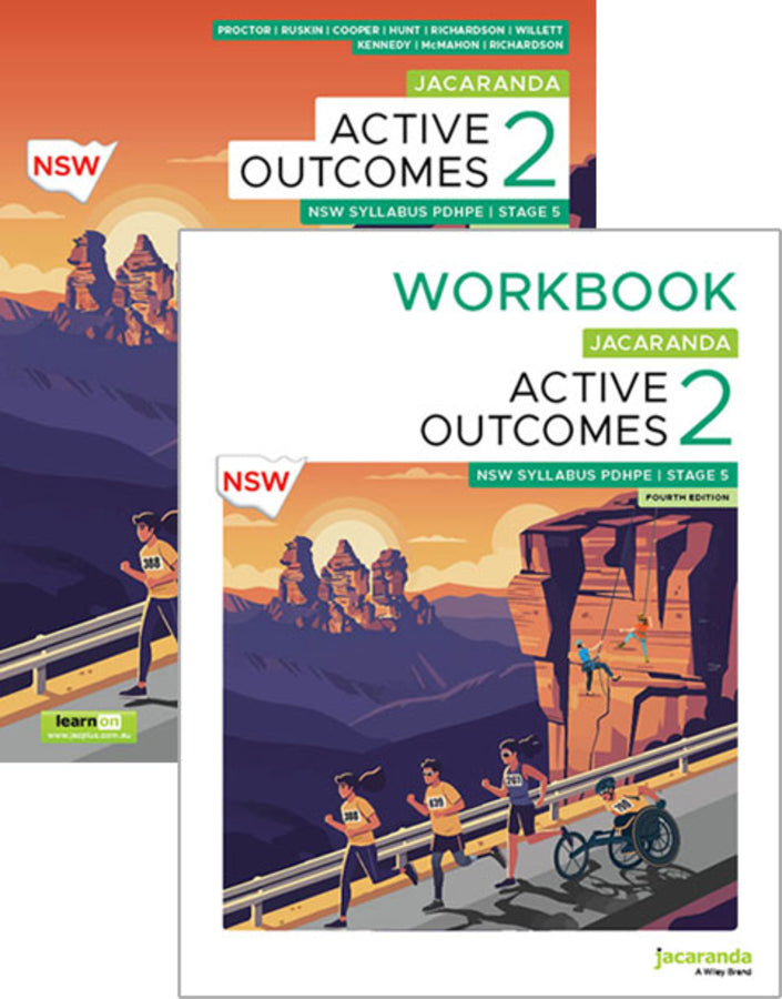Jacaranda Active Outcomes 2 Stage 5 NSW Syllabus Personal Development, Health and Physical Education, 4e learnON + Print with Print Workbook