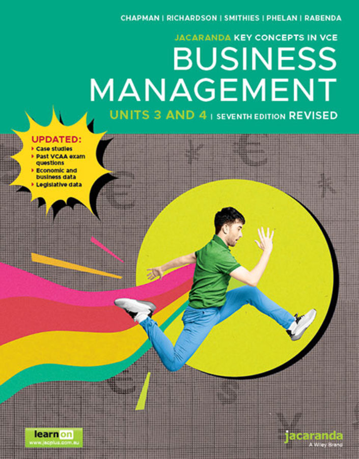 Jacaranda Key Concepts in VCE Business Management Units 3 and 4, 8e learnON and Print