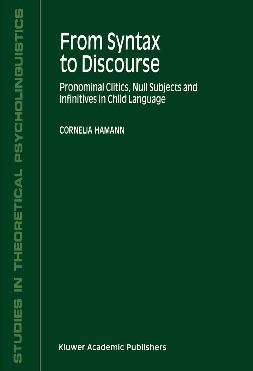 Studies in Theoretical Psycholinguistics