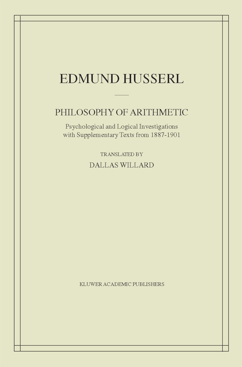 Husserliana: Edmund Husserl – Collected Works