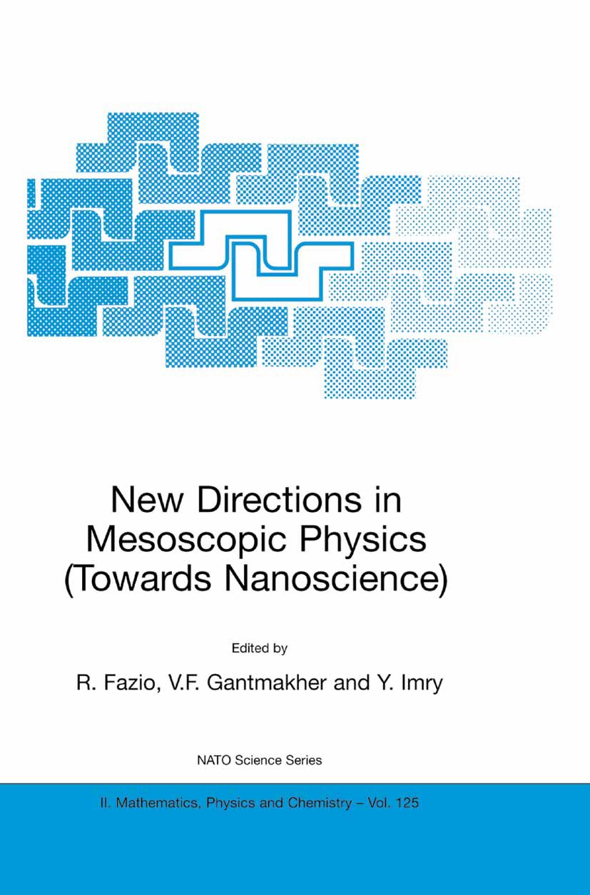 NATO Science Series II: Mathematics, Physics and Chemistry