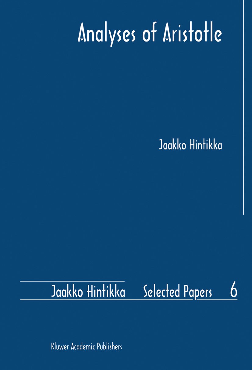 Analyses of Aristotle