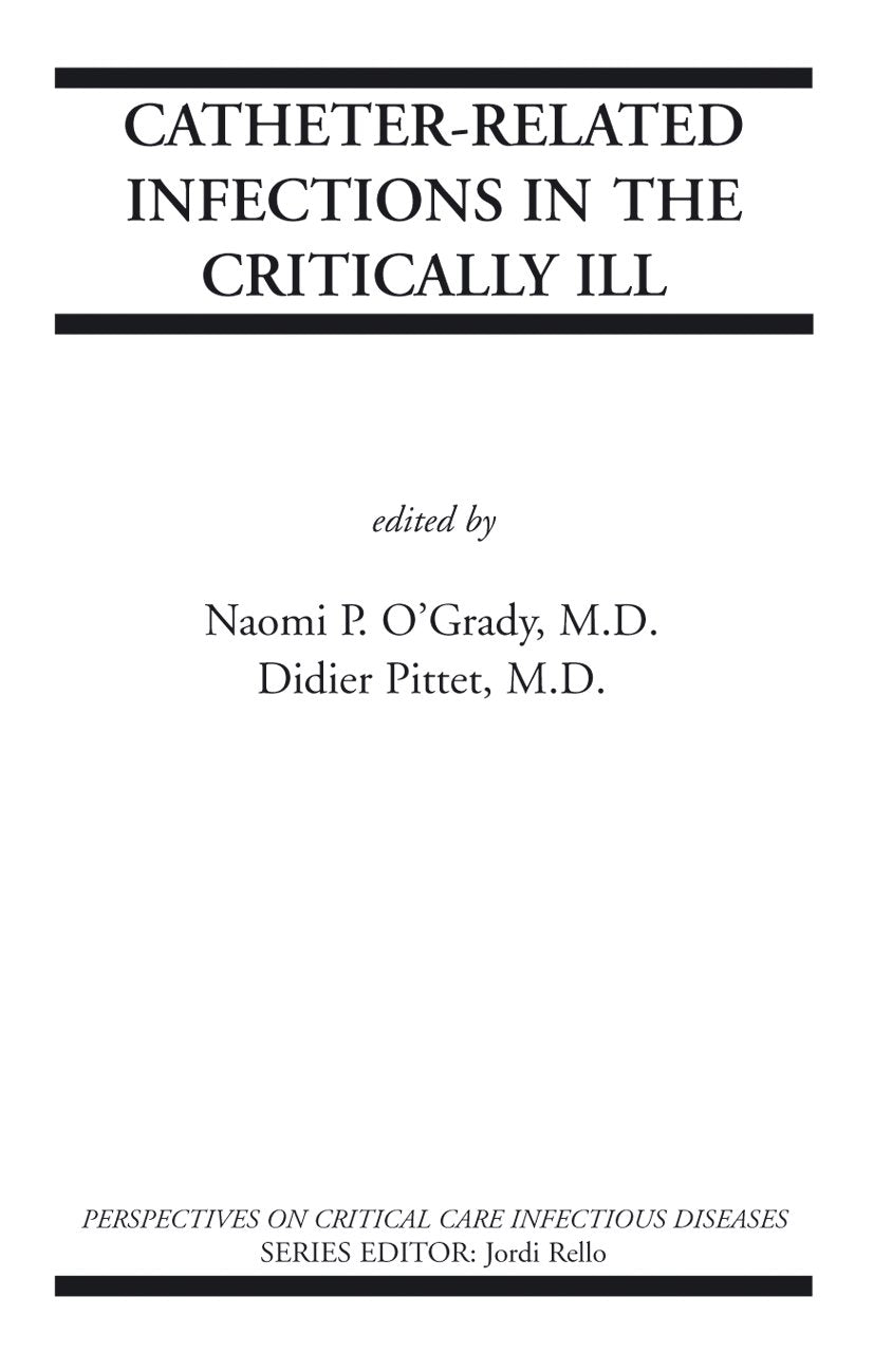 Perspectives on Critical Care Infectious Diseases