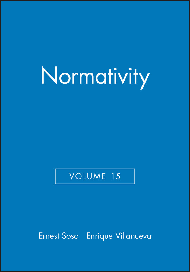 Normativity, Volume 15