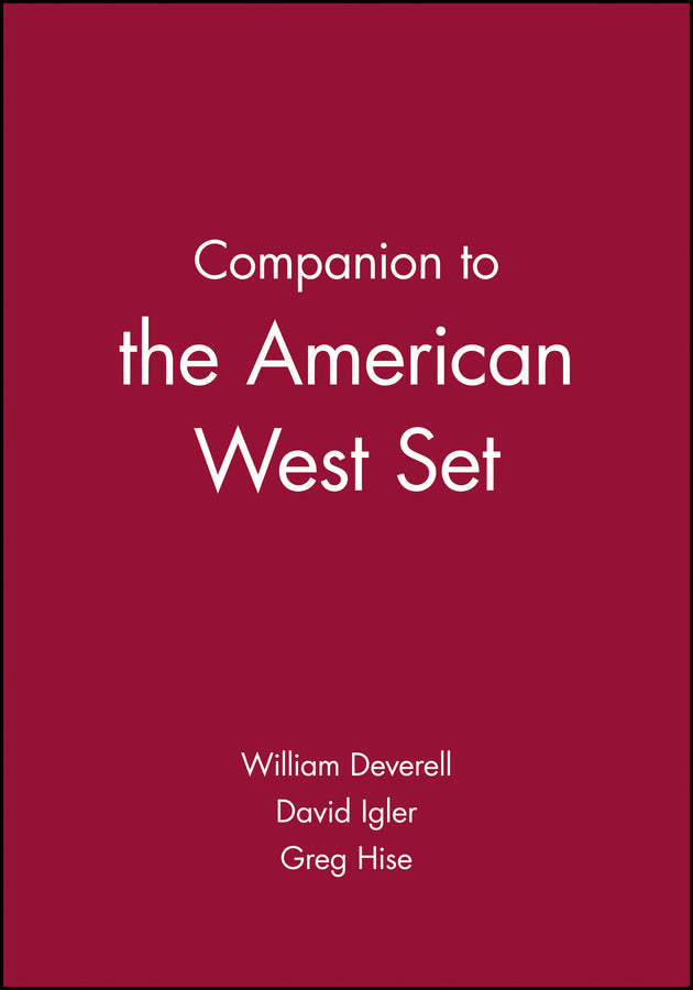 Companion to the American West Set