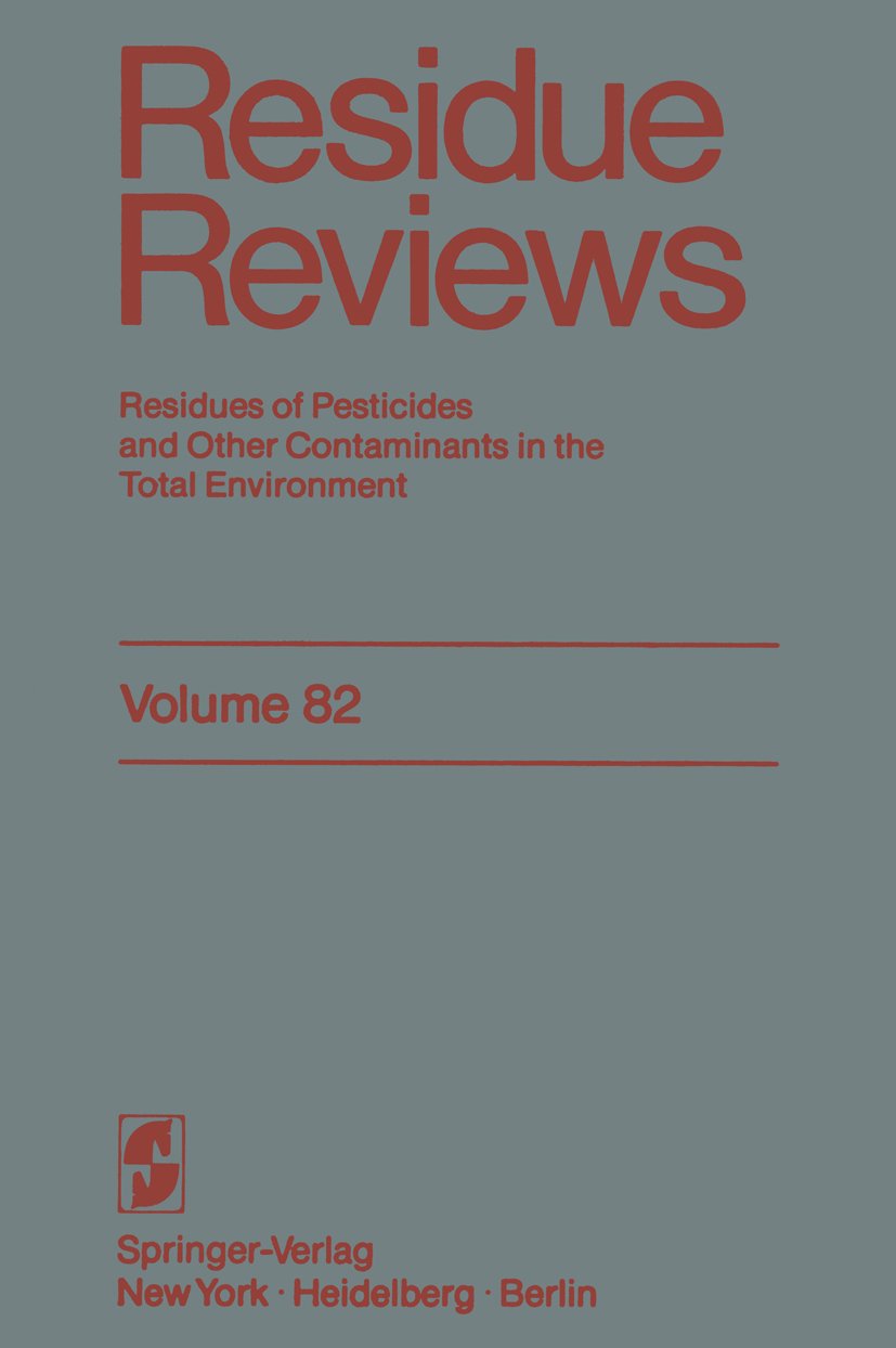 Reviews of Environmental Contamination and Toxicology