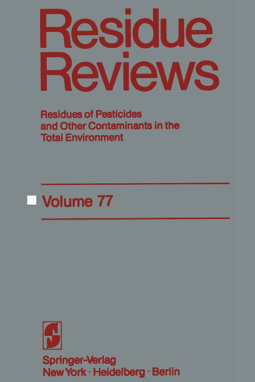 Reviews of Environmental Contamination and Toxicology