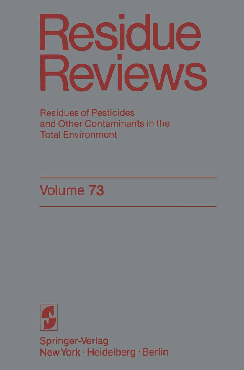 Reviews of Environmental Contamination and Toxicology