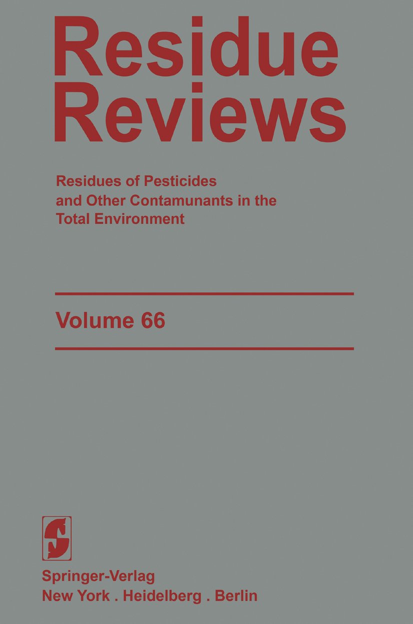 Reviews of Environmental Contamination and Toxicology