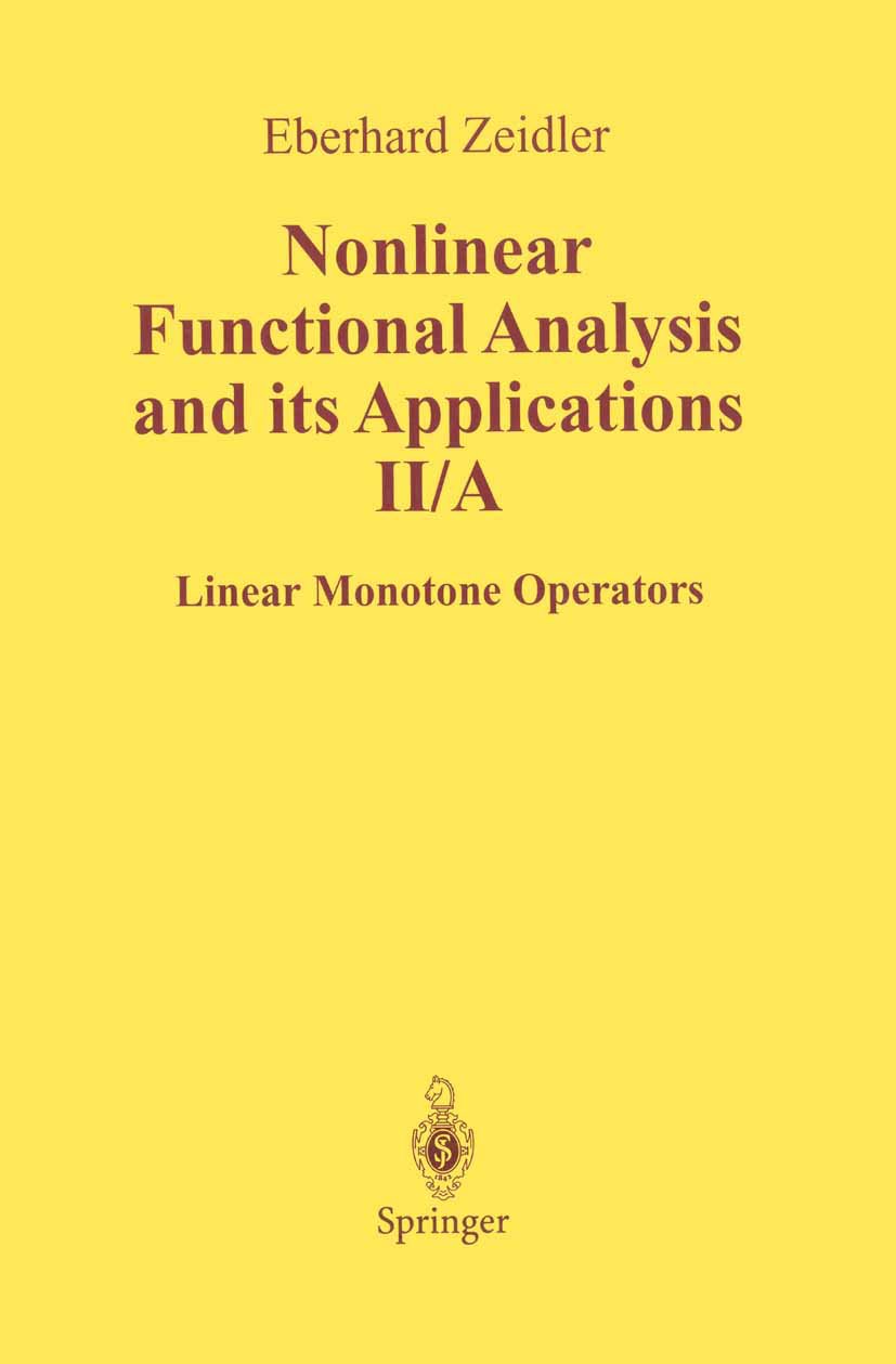 Nonlinear Functional Analysis and Its Applications