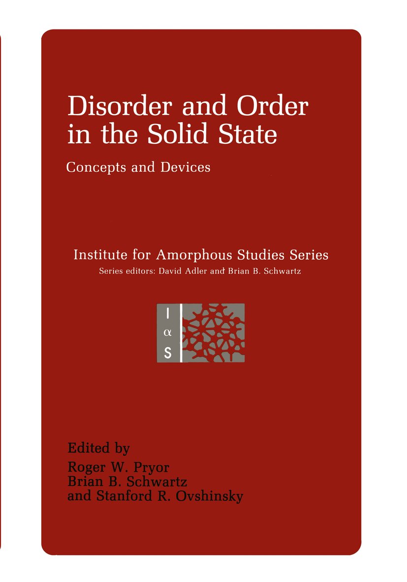 Disorder and Order in the Solid State