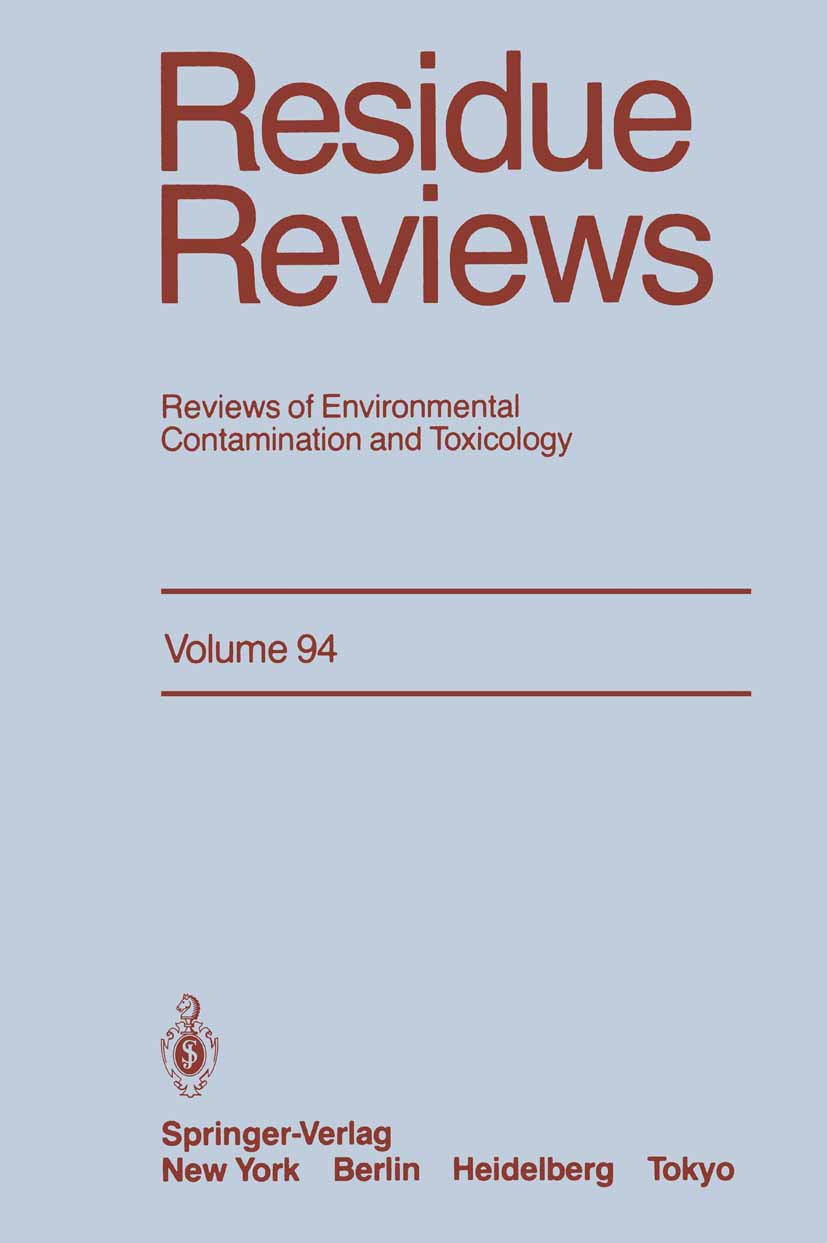Reviews of Environmental Contamination and Toxicology