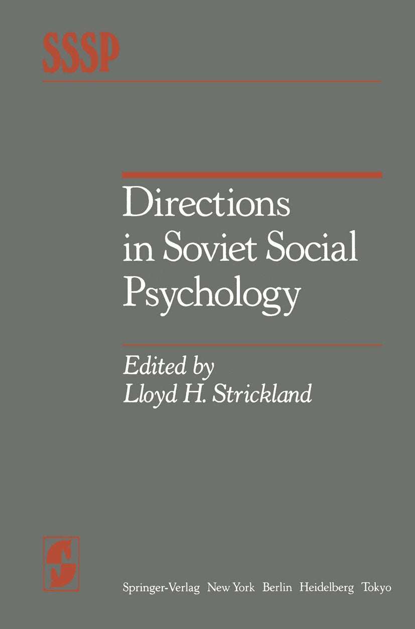 Springer Series in Social Psychology