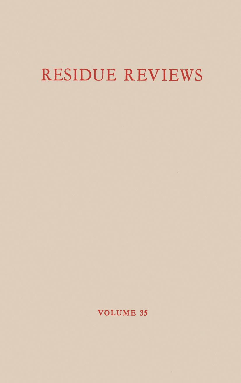 Reviews of Environmental Contamination and Toxicology