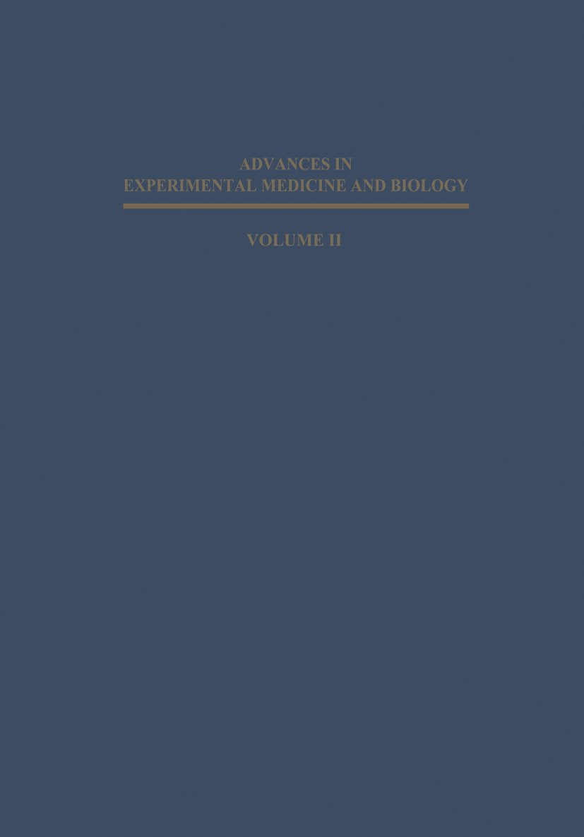 Advances in Experimental Medicine and Biology