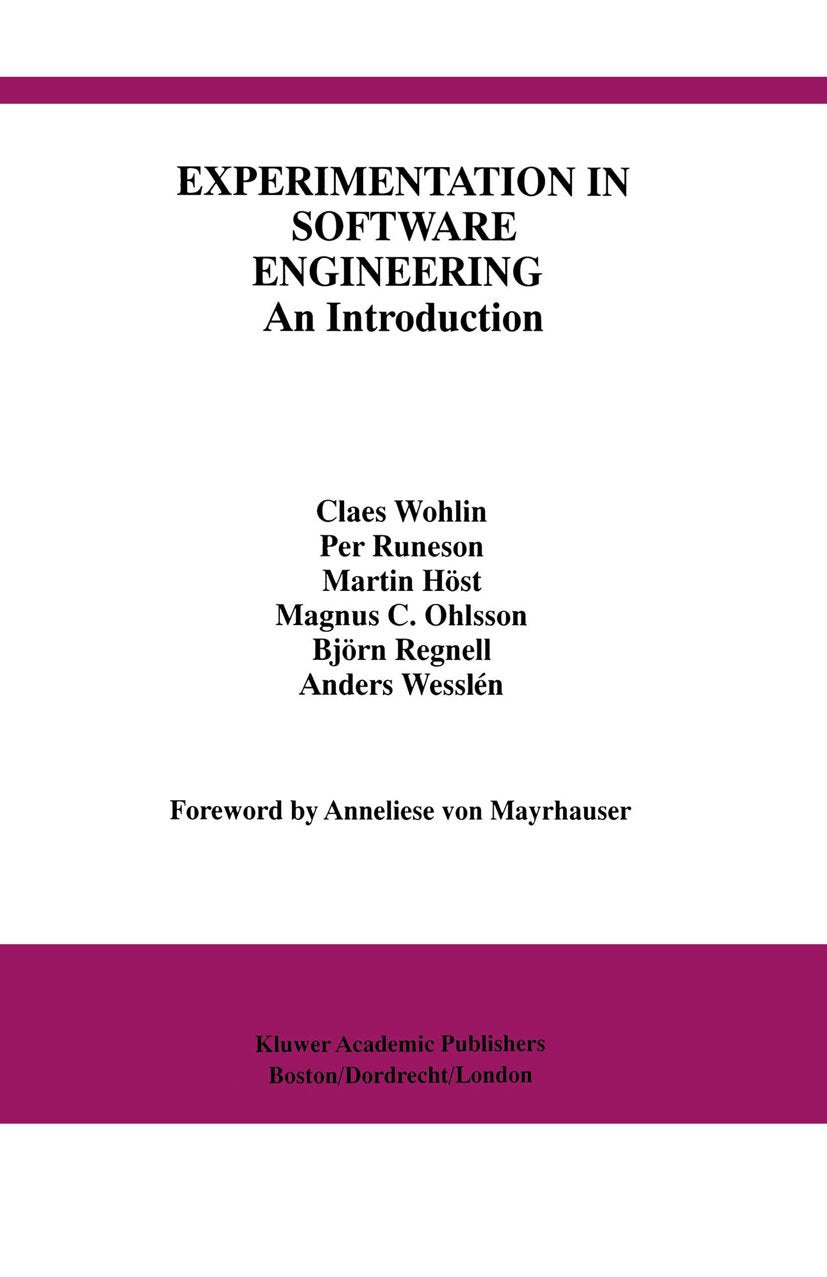 International Series in Software Engineering