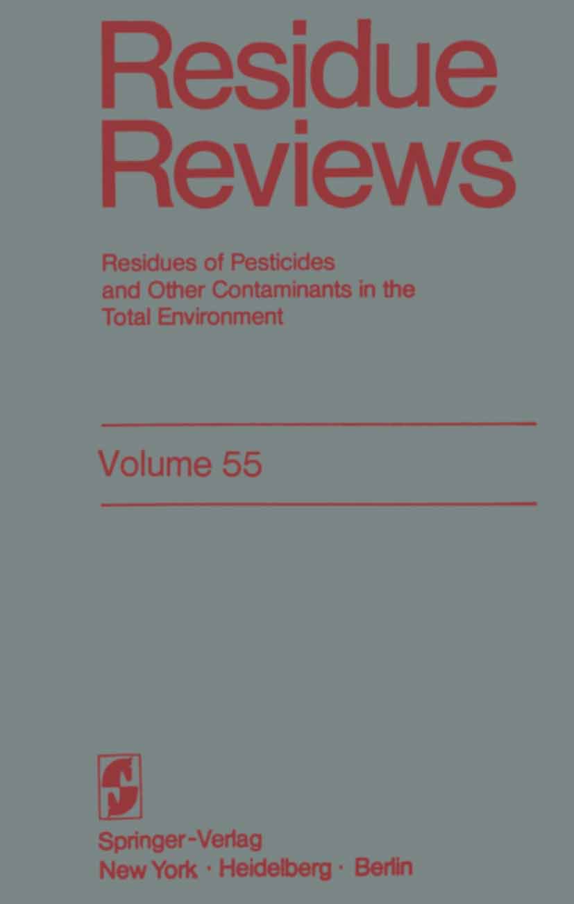 Reviews of Environmental Contamination and Toxicology