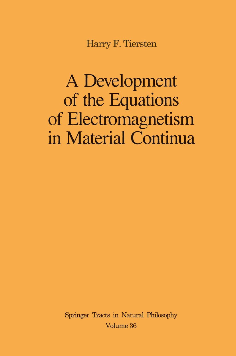 Springer Tracts in Natural Philosophy