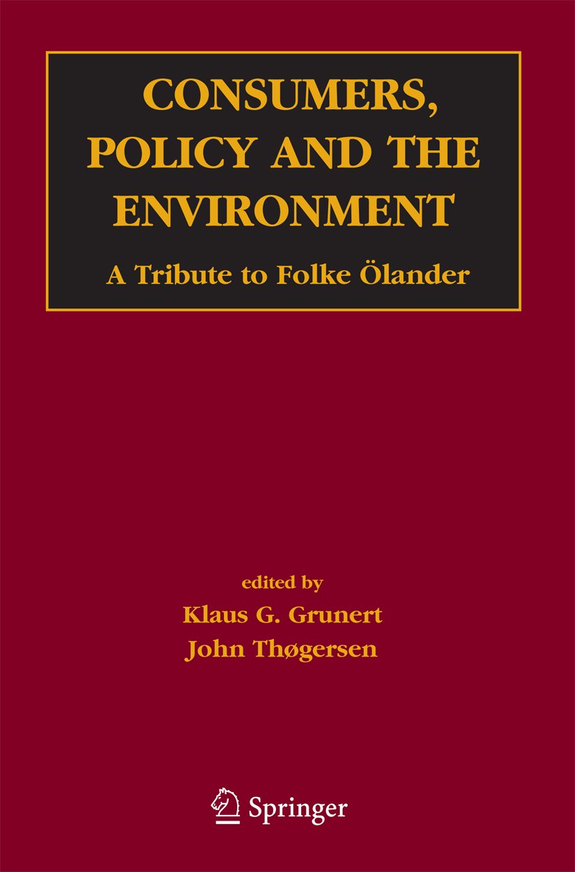 Consumers, Policy and the Environment