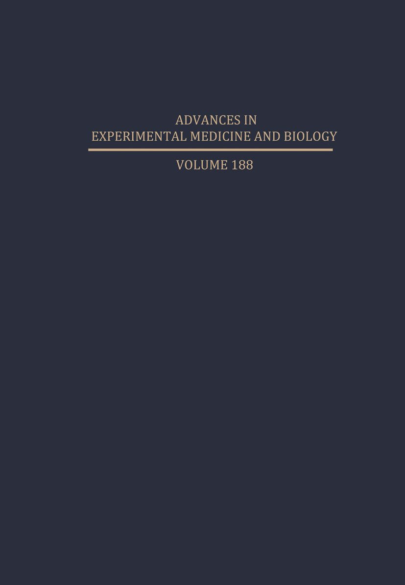 Advances in Experimental Medicine and Biology