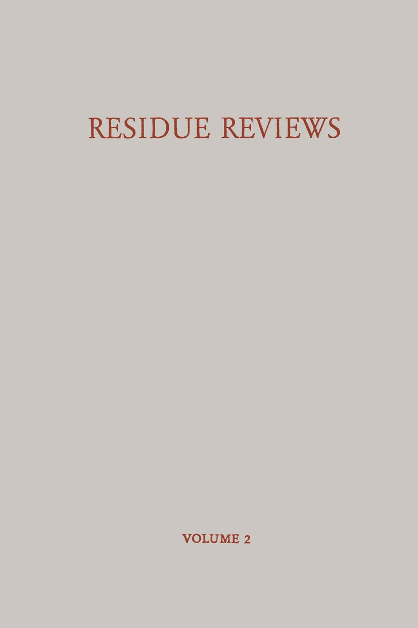 Reviews of Environmental Contamination and Toxicology