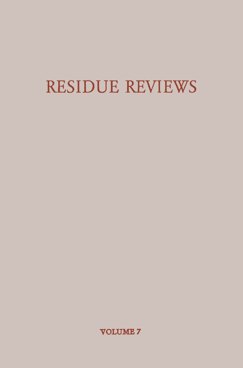 Reviews of Environmental Contamination and Toxicology